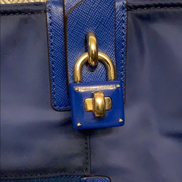 ***SOLD*** HB Jetsetter Tote - Dark Blue & Gold - Picture 3 of 4